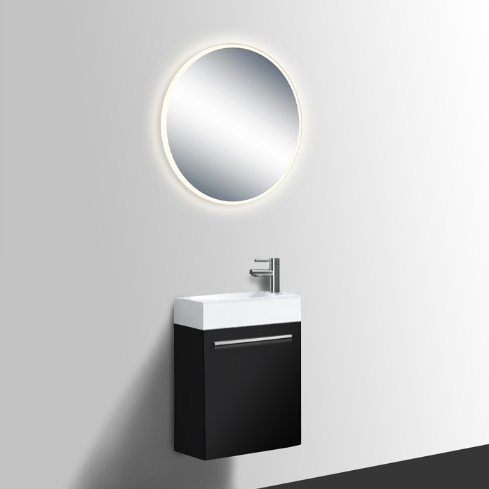 BADNOR.NO Lissie rundt baderomsspeil m. LED-lys Ø:60cm ...